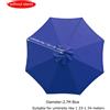Telo di ricambio per ombrellone da giardino, 2 m, 2,5 2,7 3 copertura 3x2 6 o 8