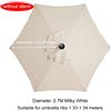 Telo di ricambio per ombrellone da giardino, 2 m, 2,5 2,7 3 copertura 3x2 6 o 8