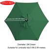 Telo di ricambio per ombrellone da giardino, 2 m, 2,5 2,7 3 copertura 3x2 6 o 8