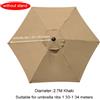 Telo di ricambio per ombrellone da giardino, 2 m, 2,5 2,7 3 copertura 3x2 6 o 8