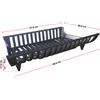 LUNAWAY CAST IRON Portalegna 68 x 57 x 15h Brucialegna in Ghisa braciere per Termo Camino e Stufa