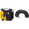 Stanley Dn200/10/5 Airboss Compressore D'Aria, 1100 W, 230 V & 8221577Stn Tubo Spiralato 10 Metri Attacco Rapido, Nero