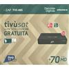 I ZAP DECODER HD TIVÙSAT SATELLITARE IZAP TVS 495S CON SCHEDA INCLUSA