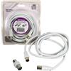 Fair shop Cavo Antenna TV da 2 metri Maschio Femmina Schermato Coassiale Adattatore M/M