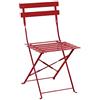 Bolero gh555 2 x sedie in stile nazionale per interni ed esterni, 800 mm x 387 mm x 471 mm, rosso