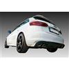 AUTO-STYLE Paraurti posteriore (Diffusore) compatibile con Audi A3 8V Sportback 2012- (cavità di scarico sinistra+destra) (ABS)