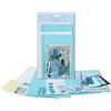 Ursus 56100014-Set d'auguri Greetings, Formato 2 x 2 con Buste, 100 Adesivi, per la creazione di Biglietti Singoli, Colore Blue Hearts, 56100014