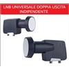 Inverto Convertitore Satellitare Illuminatore Parabola Lnb 2 Uscite indipendenti Inverto