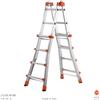 Gierre Scala multifunzione telescopica PEPPina Gierre in alluminio 4+4 pioli gradini