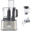 Kenwood, Multipro Compact FDM304SS, robot da cucina compatto, apparecchio da cucina dalle elevate prestazioni, contenitore da 2,1 l, accessorio mixer in acrilico, taglia-cubi, alloggiamento in metallo, 800 W, colore: argento