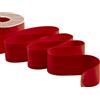 Furlanis - Doppio Raso Opaco, Nastro per Decorazioni, Pacchi Regalo, Bomboniere - Rosso, 40 mm x 20 m