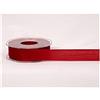 Furlanis - Velo Opaco e Trasparente In Cotone Resinato, Nastro Decorativo Per Bomboniere, Confezioni, Fai Da Te - Rosso, 25 mm x 25 m