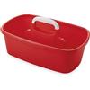 Galileo Casa 2196086 Cestino Porta saponi con Maniglia, Rosso, No