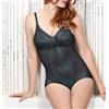 FELINA body modellatore WEFTLOC 5076 nero senza ferr. taglie forti coppe CD