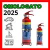 estintore a polvere 2 kg per casa vacanze auto aziende OMOLOGATO 2025 + SUPPORTO