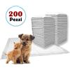 Super Assorbente 200 TAPPETINI IGIENICI ASSORBENTI ANTI ODORE 60x60 PER CANI TRAVERSINE TRAVERSE