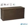 TOOMAX BAULE MULTIUSO MARRONE EFFETTO LEGNO - IN RESINA INALTERABILE - CAPACITA' 280 LT