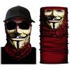 Zoelibat 97645841.029 - Sciarpa tubolare Dali, foulard, sciarpa, motivo: paradenti, maschera da sci, maschera da moto, feste a tema, carnevale, Halloween