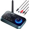 Does not apply Trasmettitore Ricevitore Adattatore Audio Bluetooth 5.0 Con Cavi Aux/Ottico/Rca,
