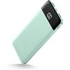 Charmast Power Bank Powerbank 10400mAh,Charmast sottile e leggero con LED