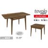GC TAVOLO ALLUNGABILE LEGNO COLOR NOCE MODERNO CLASSICO TAVOLINO 120/80*70*h75cm