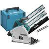 Makita DSP600ZJ2B Sega Circolare ad affondamento 36V 165 mm + 2x Binario guida 1