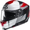 HJC Helmets Casco moto HJC RPHA 70 TERIKA MC1SF, Nero/Bianco/Rosso, L