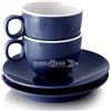Brunner Set tazzine campeggio 2 pz melamina con piatto DOLOMIT Blu 0830055C C22