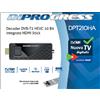 DIPROGRESS DECODER DIGITALE TERRESTRE DIPROGRESS DVB-T2 HEVC HDMI STICK - DPT210HA - NERO