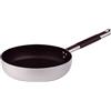 Baldassare Agnelli Pentole Agnelli ALSC111SC20 Linea Cool Alluminium Platinum Padella Friggere con 1 Manico da 3 mm, 20 cm