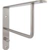 Unbekannt 75019 Grimme Kemwer-Consolle Ganci Appendiabiti, Supporto per Guardaroba, Effetto Acciaio Inox
