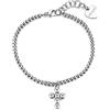 S'Agapõ Sagapo Bracciale Donna Croce in Acciaio Sagapò SRD11 S'agapo