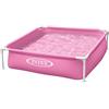 Intex 57172NP - Piscina Mini Frame Rosa, Acciaio e PVC, Rosa, 122x122x30 cm