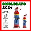 estintore a polvere 1 kg per casa vacanze auto aziende OMOLOGATO 2024 + SUPPORTO