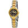 SEIKO 5 SYMD94K1 Orologio Automatico Donna Gold Tone Quadrante Nero