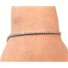Bracciale tennis in oro bianco 18 CT 750 e zirconi made in Italy 60