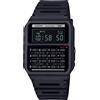 Casio Orologio CASIO CALCULATOR CA-53WB-1BEF Calcolatrice Silicone Nero VINTAGE