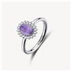 BROSWAY FANCY ANELLO DONNA ARGENTO925 AMETISTA ZIRCONI FMP130C MAGIC PURPLE N.14