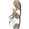 Birkenstock Sandalo Birko flor lack Bambino Bianco Taormina