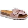 DR.SCHOLL SCHOLL ciabatte sandali fiocco pelle BOWY 2.0 plantare BioPrint ROSA ANTICO