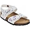 BIRKENSTOCK KIDS sandali bambino strappi BARI PAPILLIO Birko Flor FLOWERFUL WHIT