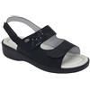 DR.SCHOLL SCHOLL sandali ROSCA MARINELLA SANDAL pelle NERO plantare morbido Memory 2 strap