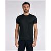 Suns T-shirt PAUL LOMELLINA tessuto tecnico elasticizzato Uomo Nero Tss41029u