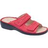 BENEXA Ciabatte 2 fasce strappi 8294 predisposte plantare estraibile pelle ROSSO