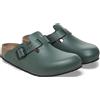 BIRKENSTOCK Ciabatte zoccoli BOSTON PRO 2.0 1026188 leather THYME SALVIA pelle a