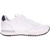 Sun68 Sneakers Uomo Niki Classic Pelle Bianco Nero Z33123 01