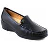 BENEXA morbido mocassino 2377 plantare sottopiede estraibile pelle/vernice NERO