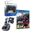 BUNDLE PES 2019 PS4 ITALIANO + DUALSHOCK SONY V2 + BASE CARICA PAD PLAYSTATION 4