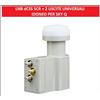 Diprogress Auriga Convertitore Satellitare LNB Illuminatore Parabola DCSS SCR 2 Uscite Universali