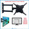 Bravo Staffa per TV 13 19 32 40 42 pollici Supporto a muro da parete Braccio LCD LED d